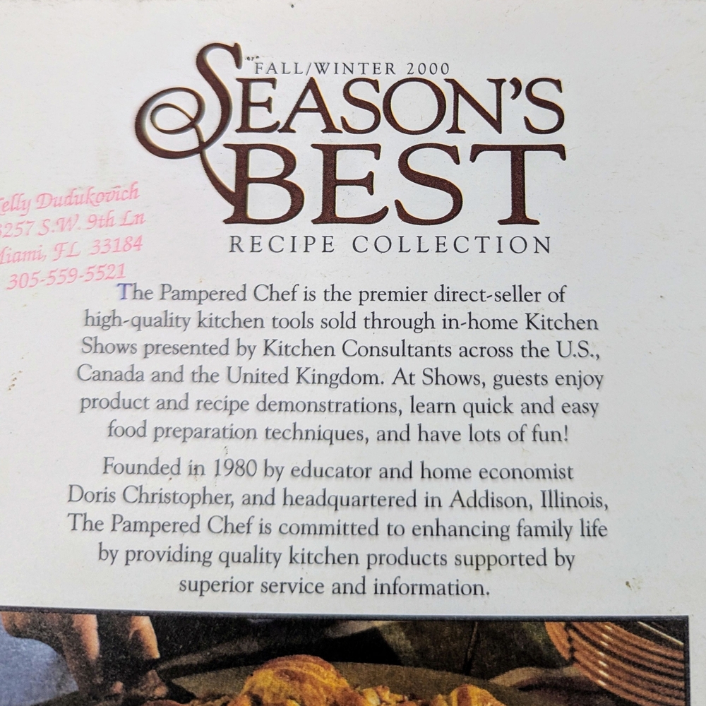 The Pampered Chef Recipe Collection Book Fall/Winter 2000 - Picture 3 of 5